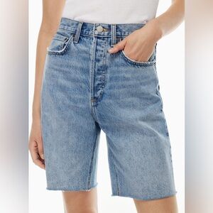 Denim Forum Aritzia The Joni Loose Long Cut Off Shorts